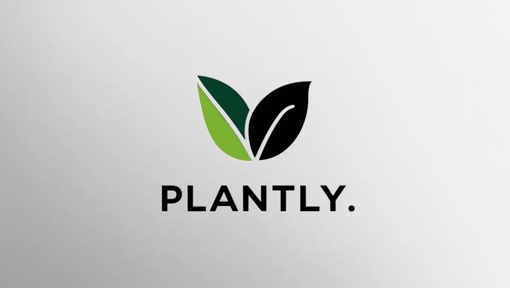 Kannst du mir ein Logo machen das schwarz grün ist der firmenname ist plantly.webp